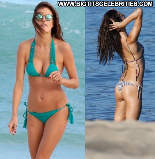 Alessandra Ambrosio No Source Bikini Celebrity Posing Hot Candids